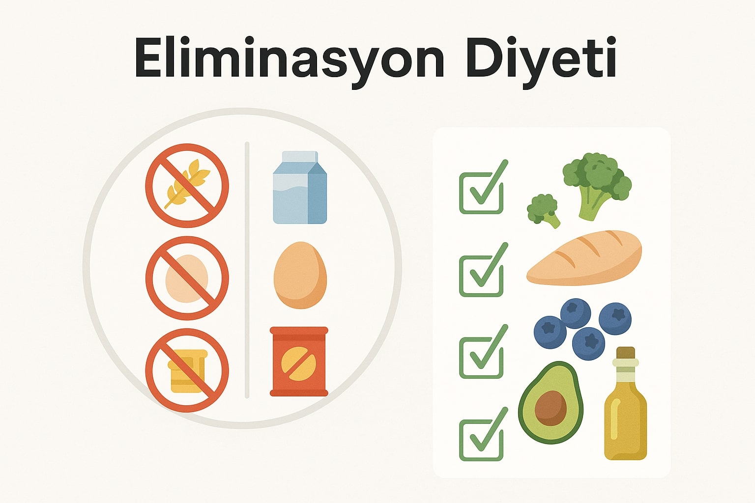 Eliminasyon Diyeti Nedir ve Nasıl Yapılır? Örnek Menü ve Yiyecekler