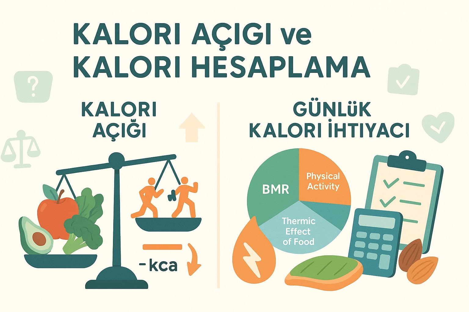 Kalori Açığı Nedir? Kalori Açığı Nasıl Oluşturulur ve Hesaplanır?