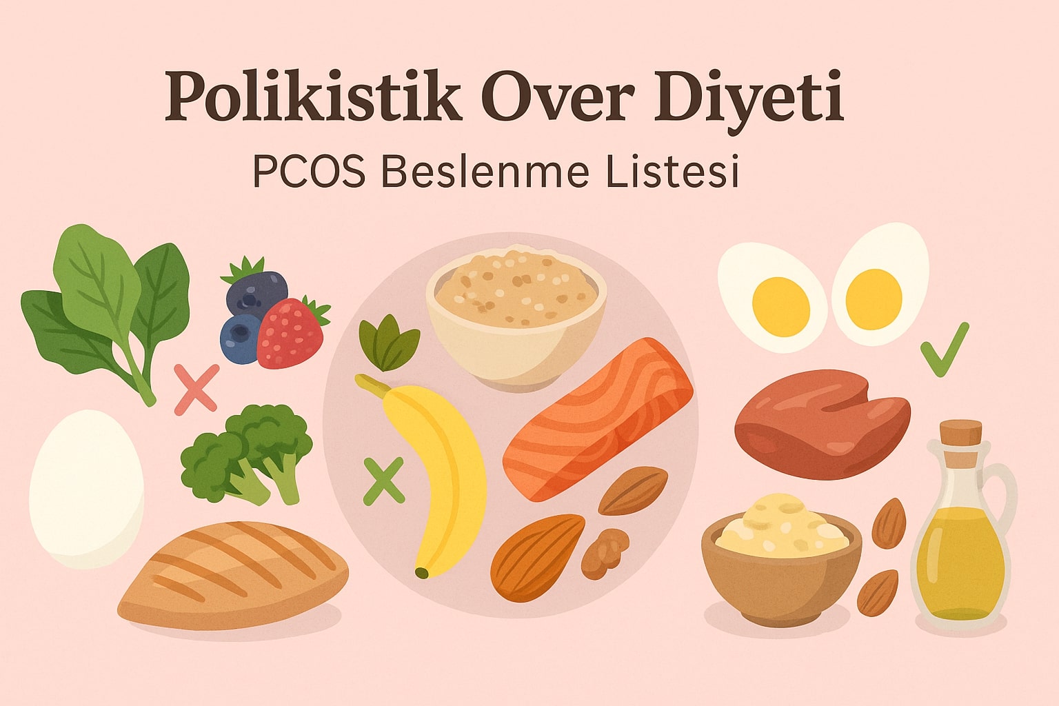 Polikistik Over Diyeti | PCOS Beslenme Listesi ve Örnek Menü